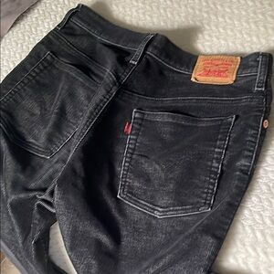 Levi's Black corduroy bootcut 517 Jeans